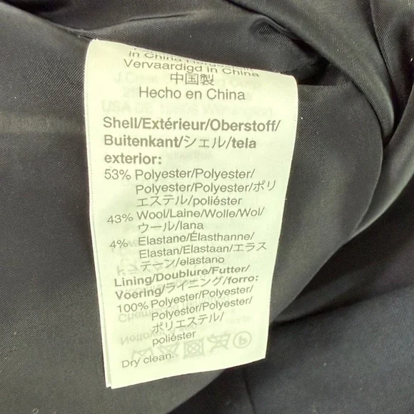 B25 J. Crew Women 12 Midnight Blue Wide-Leg Trousers Office Business Prep - Picture 3 of 6